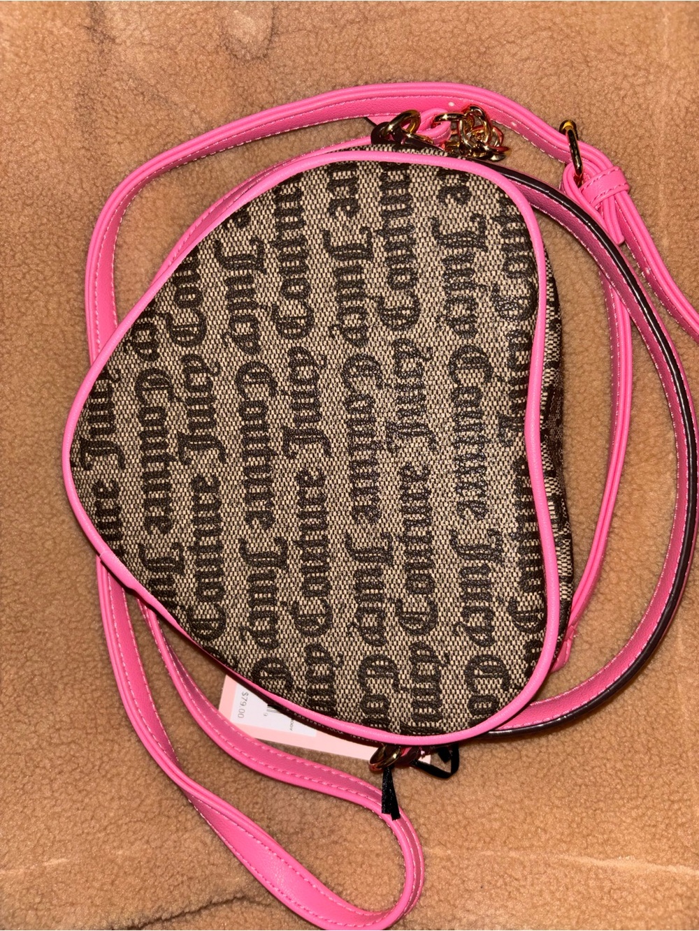 Juicy Couture Hot Pink Heart Shoulder Bag - Picture 3 of 10